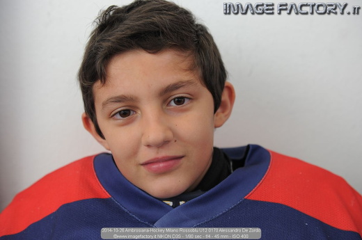 2014-10-26 Ambrosiana-Hockey Milano Rossoblu U12 0170 Alessandro De Zordo